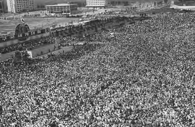 Crowd at the Washington Monument rally, September 18, 1976